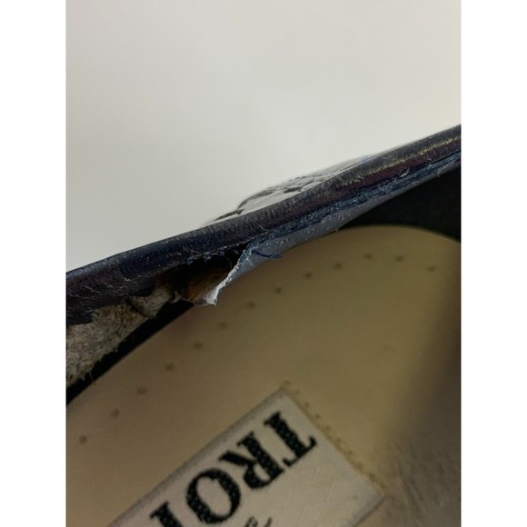 Trotters Liz Black Woven Leather Loafer Slip On Almond Toe Dress Shoe Womens 8 M - Picture 9 of 12